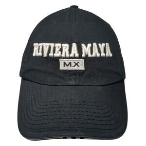 Riviera Maya MX Slideback Baseball Cap Black OS Adjustable Invasion Headwear